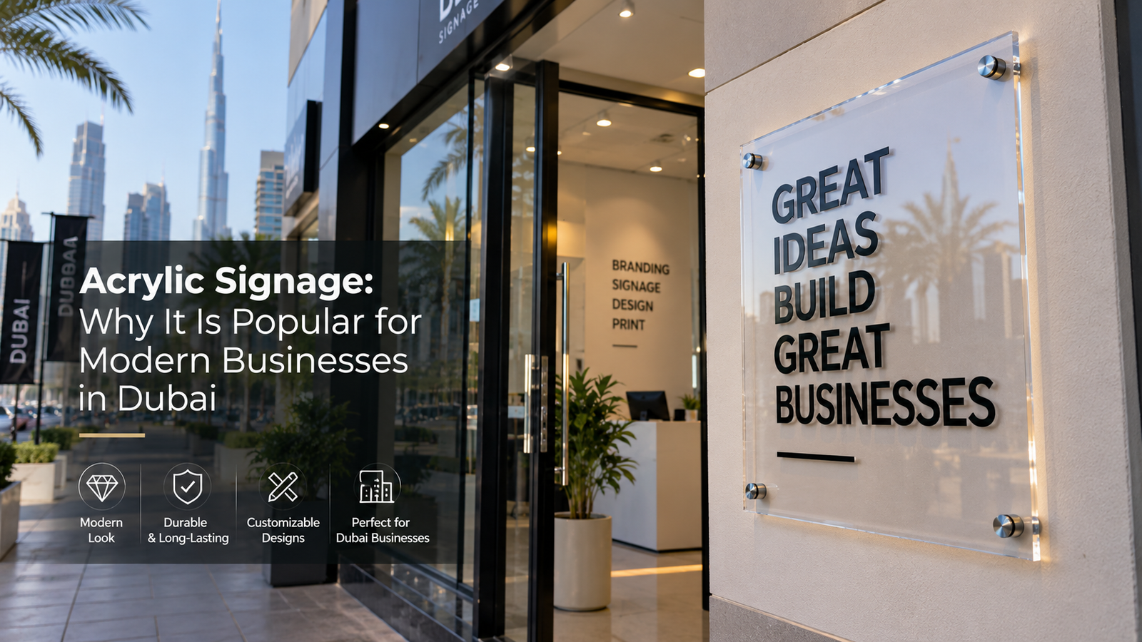 Acrylic Signage in Dubai: Why Modern Businesses Choose It