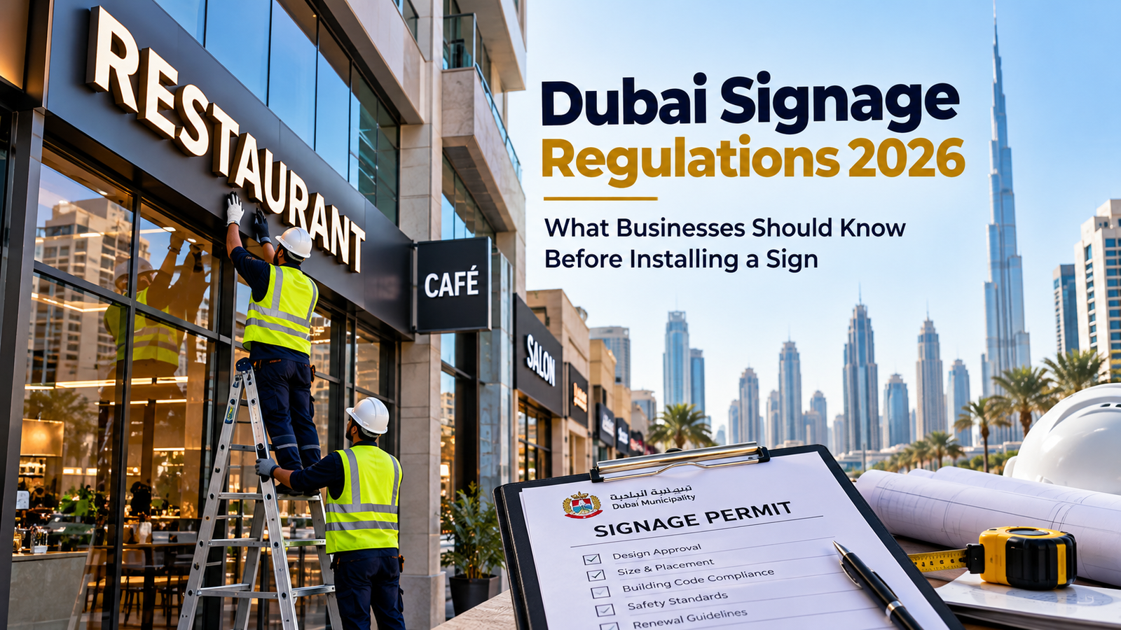 Dubai Signage Regulations 2026: What Businesses Should Know Before Installing a Sign