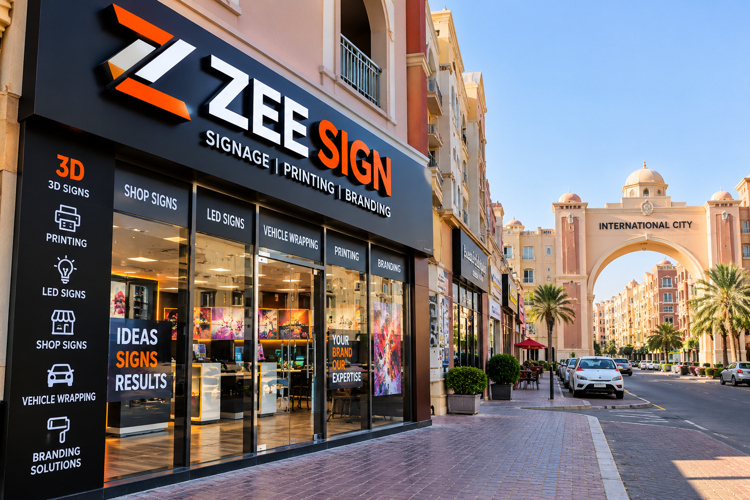 Professional Signage in International City: Boost Business Visibility