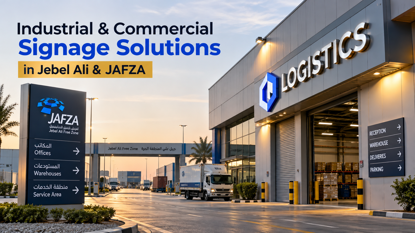 Industrial & Commercial Signage Solutions in Jebel Ali & JAFZA